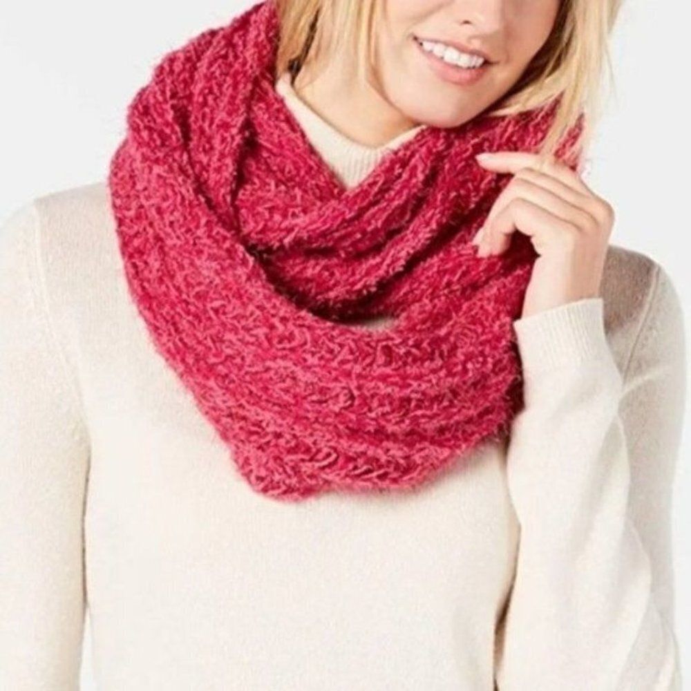 INC Women's Loop Scarf Pink